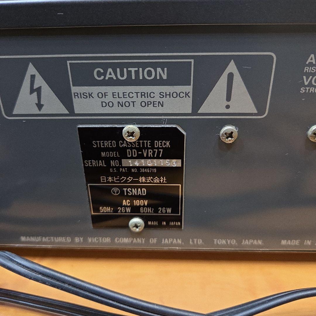 Victor SAヘッド採用高級カセットデッキ ビクターDD-VR77