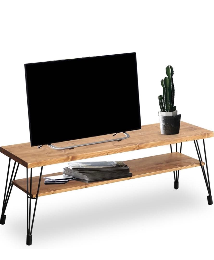 【LOWYA】 天然木 ローボード テレビ台 幅117cm