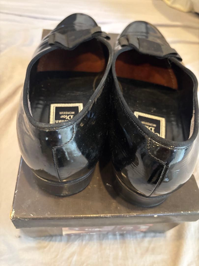 マ*ナ様 Christian Dior Monsieurエナメルドレスシューズ黒