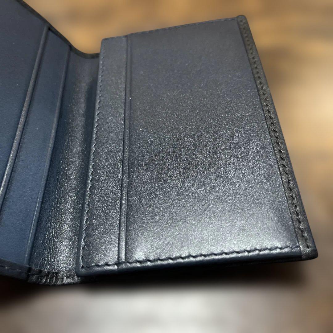 ETTINGER エッティンガー 名刺入れ カードケース 黒×ネイビーほぼ未使用