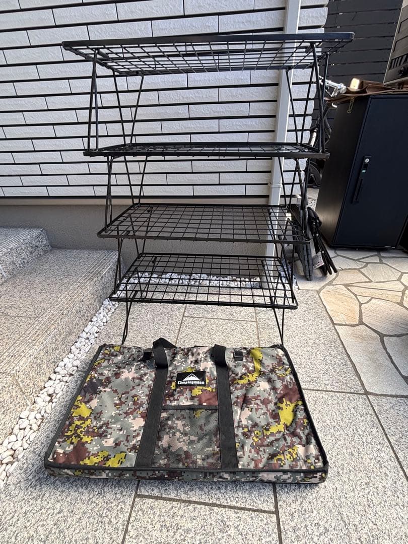 【美品】UNIFLAME　フィールドラック　4枚セット（収納バッグ付き）