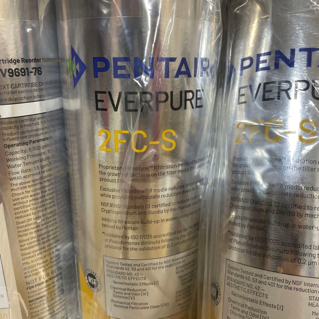 Pentair Everpure 2FC-S 浄水器カートリッジ 6個セット