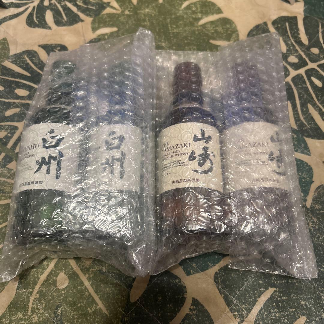 サントリー 山崎2本・白州2本 (各180nl)ウイスキー 4本セット