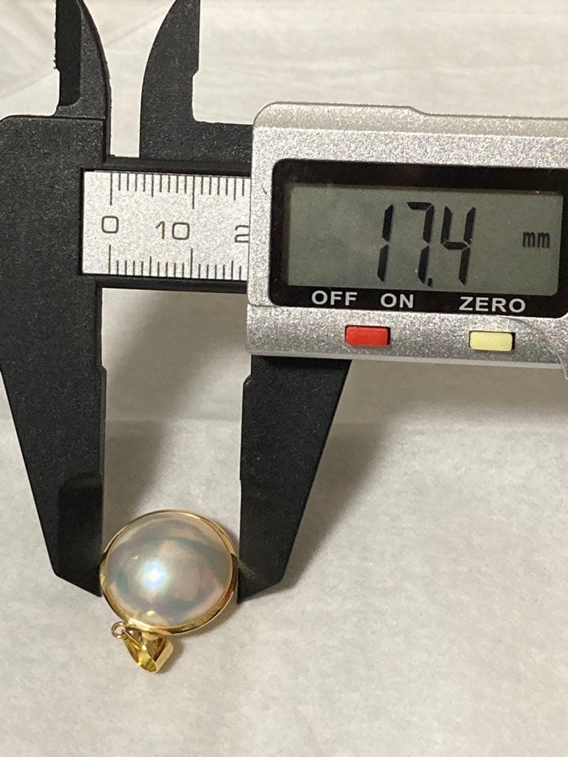 k*s様 k18 マベパール　ネックレストップ