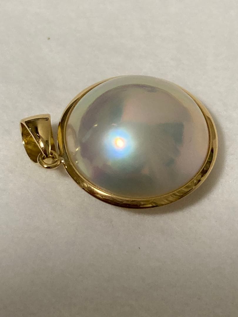 k*s様 k18 マベパール　ネックレストップ