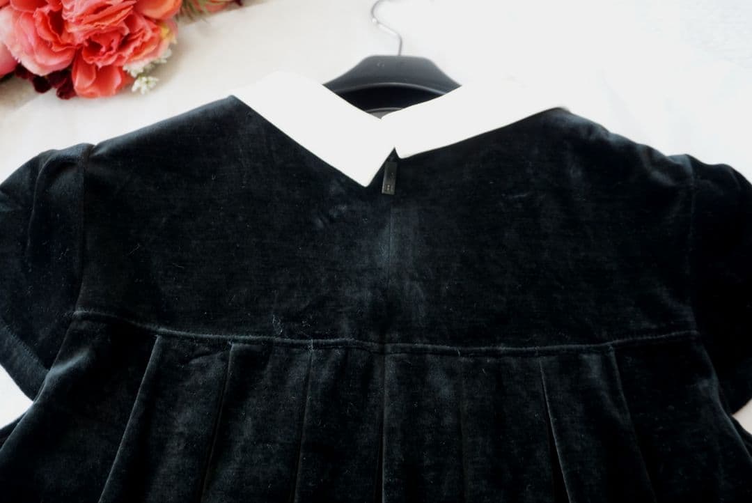 ルネ♡白襟ベロアワンピース