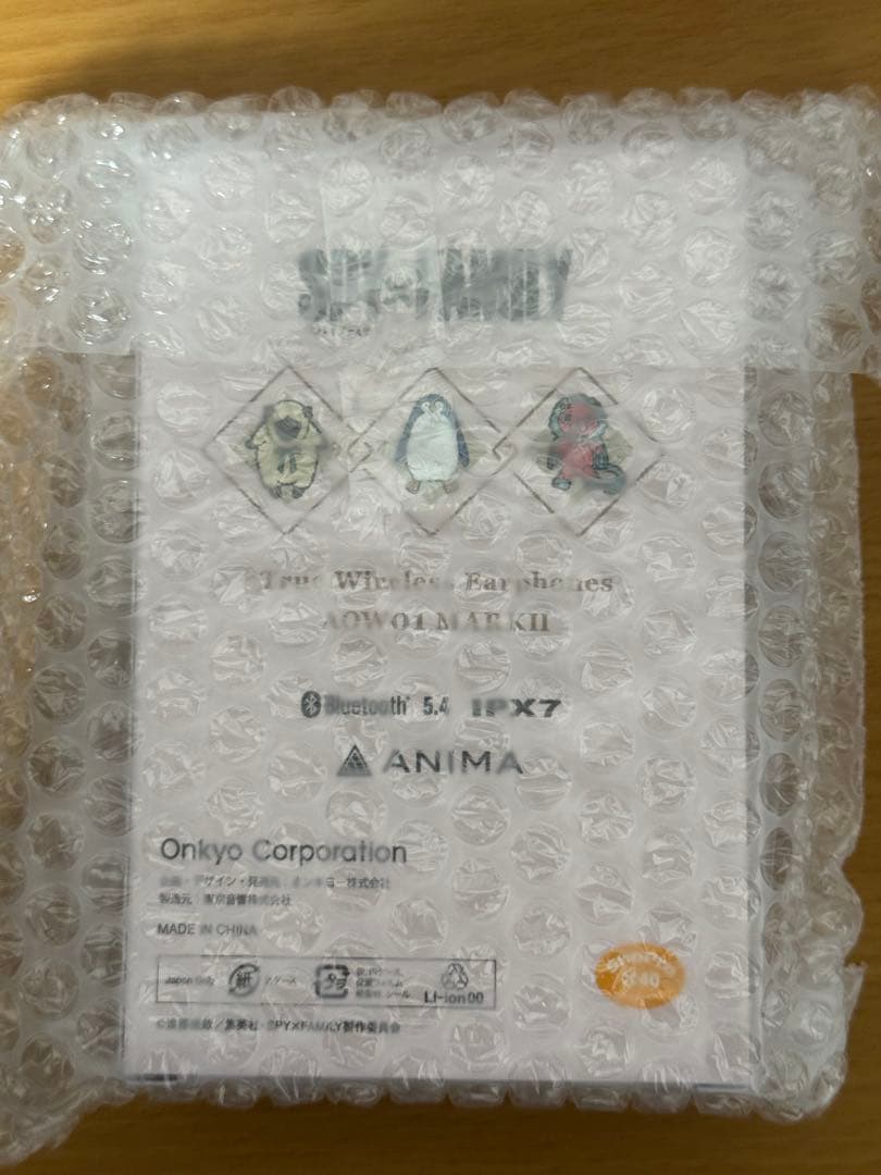 スパイファミリー　SPY×FAMILY　ONKYO　ワイヤレスイヤホン　アーニャ