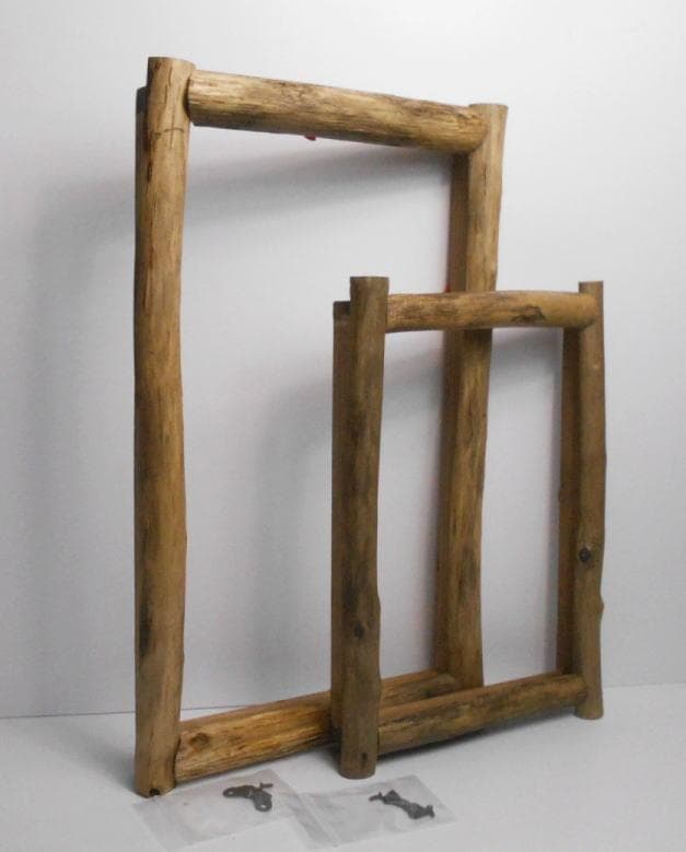 RIKUMUページ　流木額縁2点