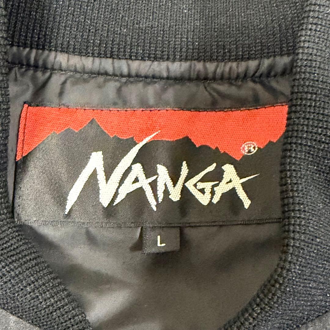 ナンガ ヒノックダウンジャケット タキビ MA-1 アウター ブラック L