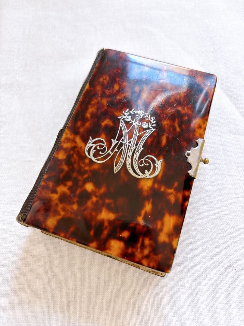 フランスアンティーク　1888年聖書・セルロイド