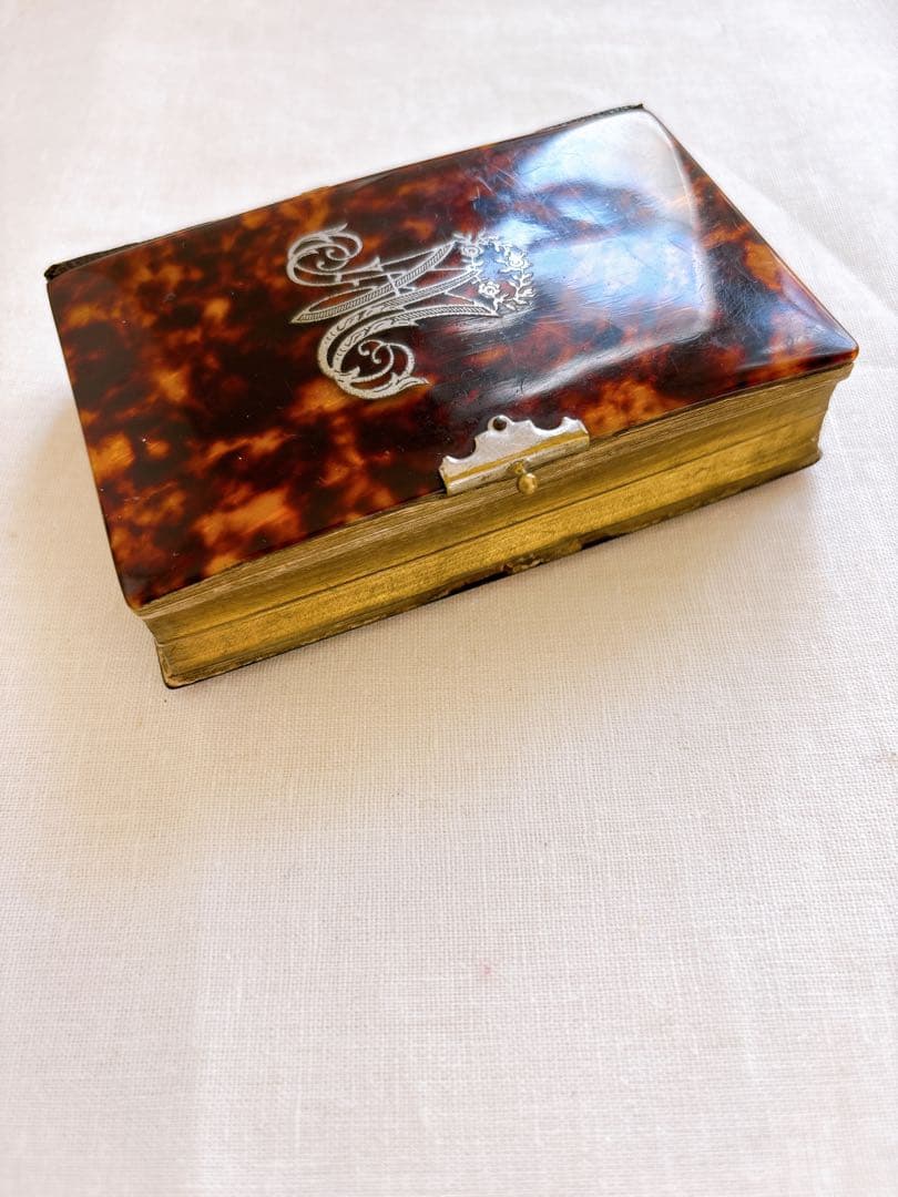 フランスアンティーク　1888年聖書・セルロイド