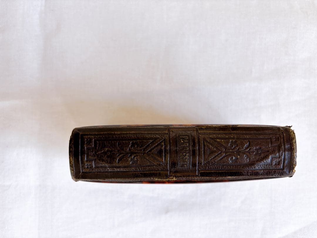 フランスアンティーク　1888年聖書・セルロイド