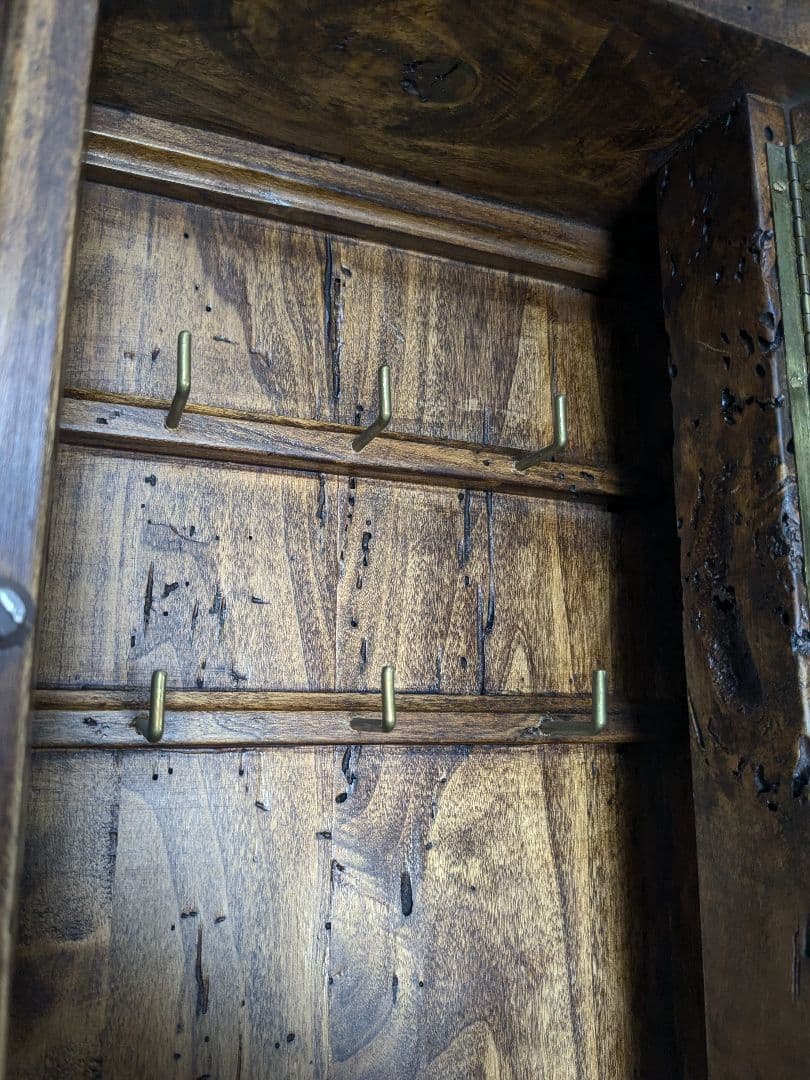 木製 壁掛け キーケース ヴィンテージ ショーケース