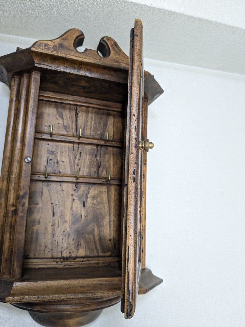 木製 壁掛け キーケース ヴィンテージ ショーケース