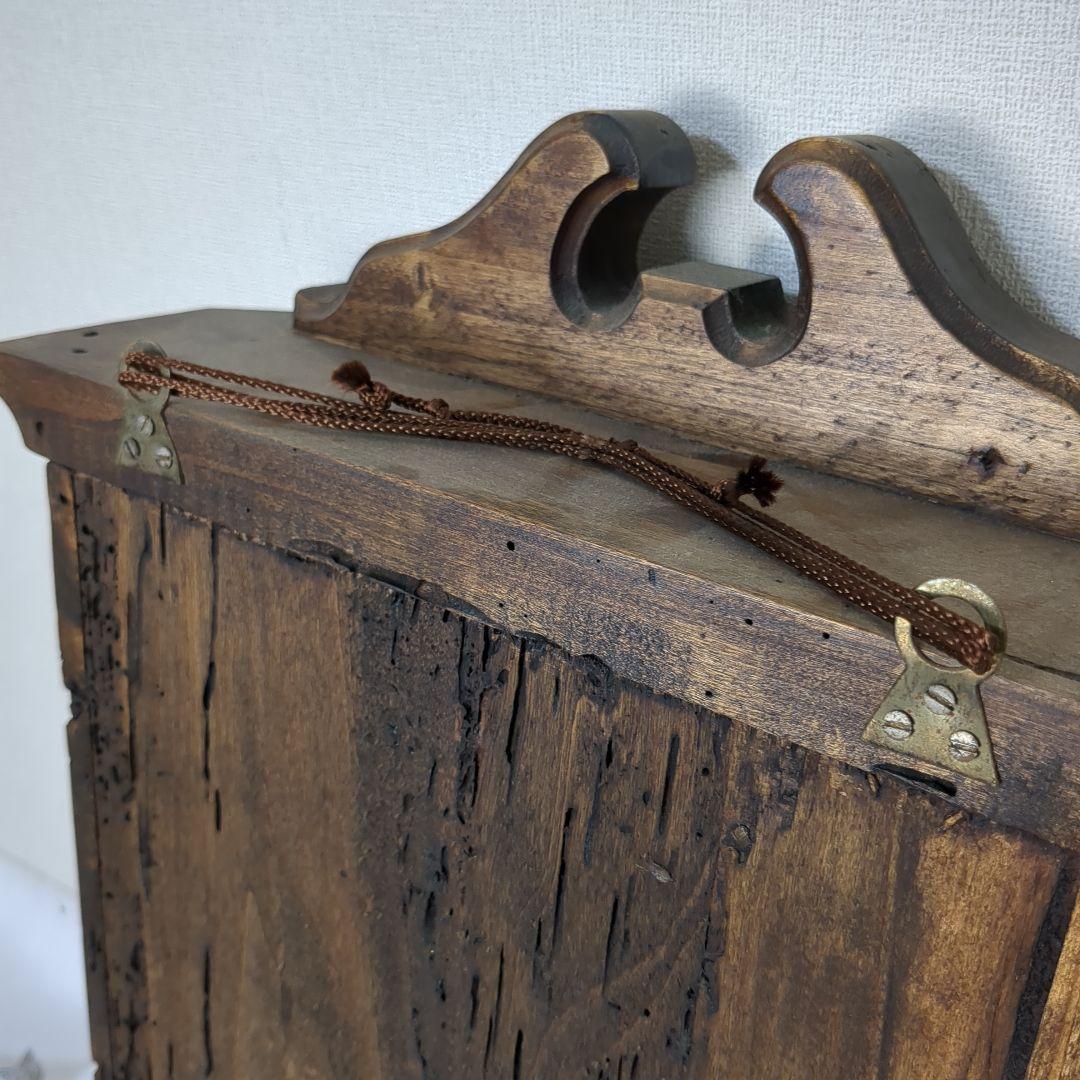 木製 壁掛け キーケース ヴィンテージ ショーケース