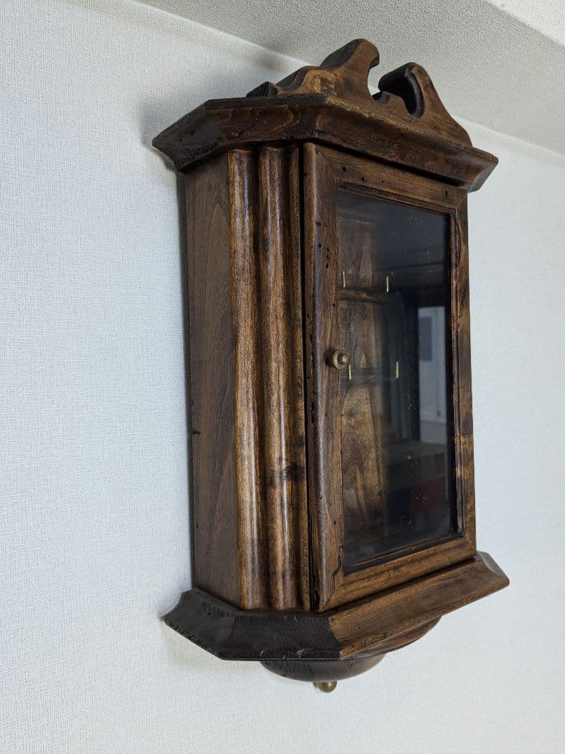 木製 壁掛け キーケース ヴィンテージ ショーケース