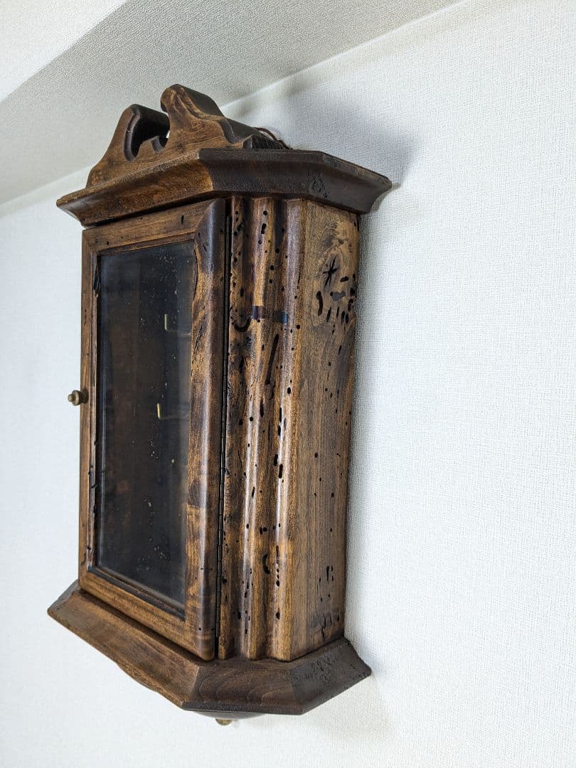 木製 壁掛け キーケース ヴィンテージ ショーケース