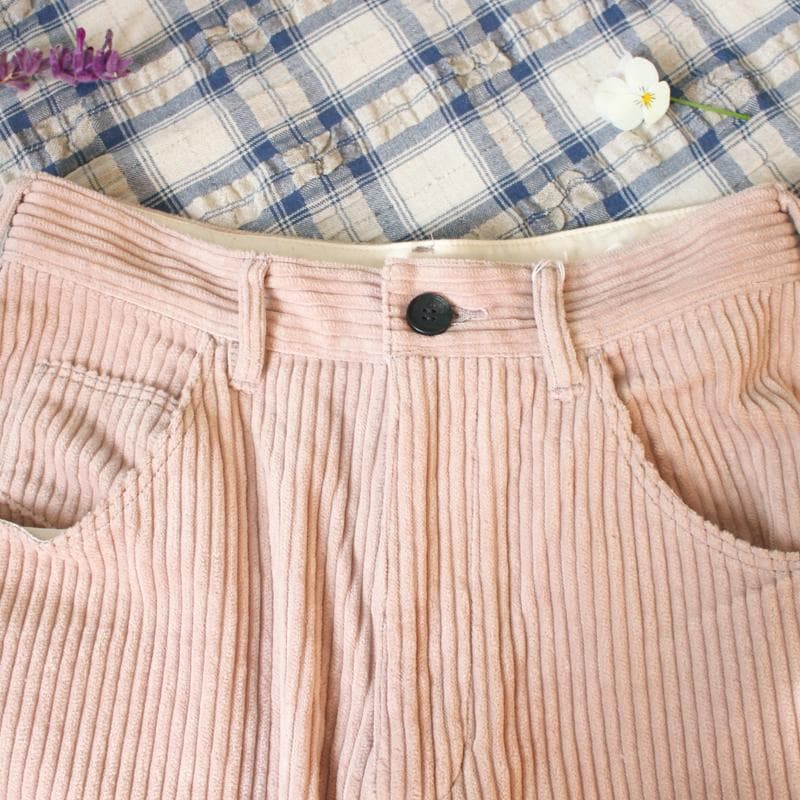 【新品】yuni コーデュロイ パンツ M ワイド 綿100％ 日本製