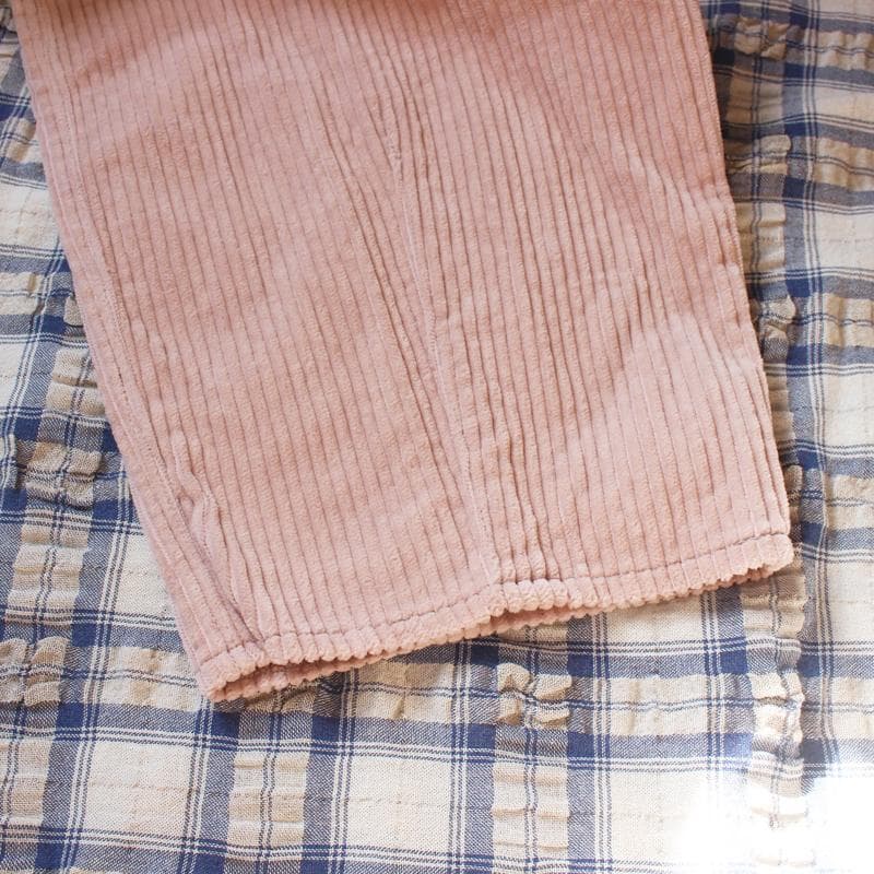 【新品】yuni コーデュロイ パンツ M ワイド 綿100％ 日本製