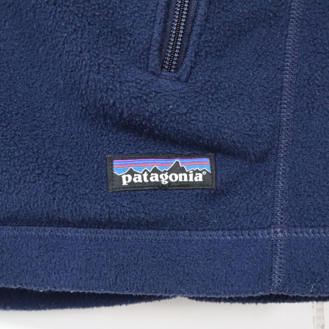 【企業ロゴ】パタゴニア シンチラフリースベスト 刺繍ロゴ 会社ロゴ ネイビー L