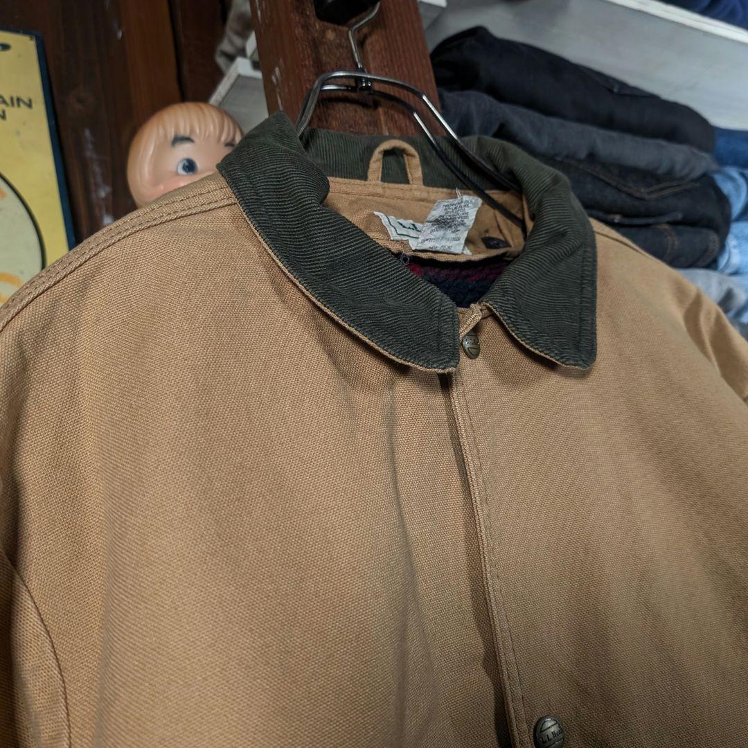 名作　80s　USA製　エルエルビーン　ダックジャケット　カバーオール　2way