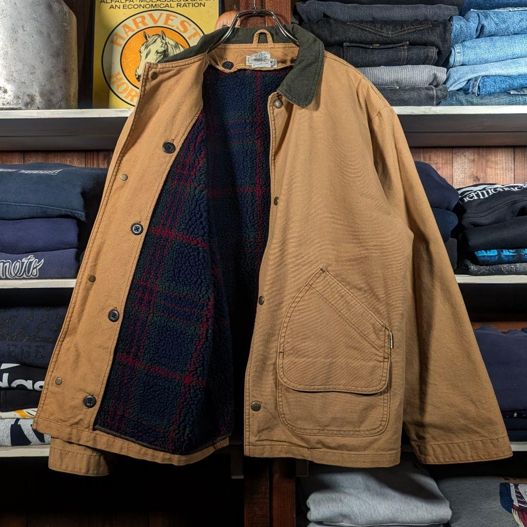 名作　80s　USA製　エルエルビーン　ダックジャケット　カバーオール　2way