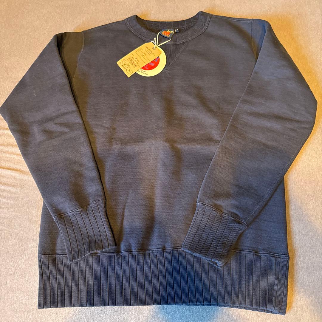 新品未使用 ステュディオダルチザン 吊り編みスウェット M ネイビー