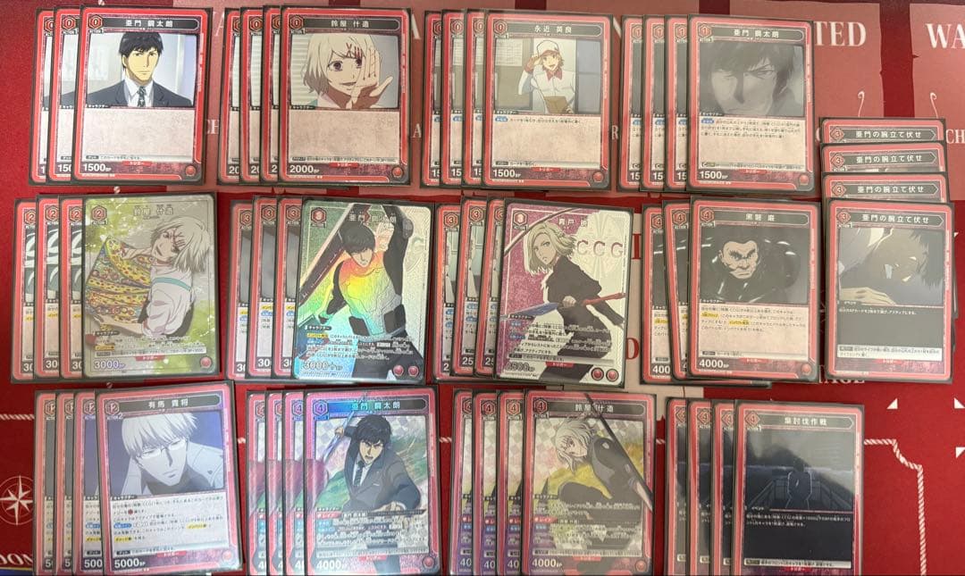 東京喰種 赤CCGデッキ ユニアリ24時間以内発送　一部パラレル　調整パーツ付