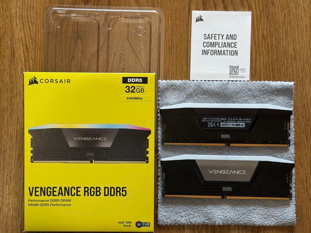メモリー Corsair DDR5 6400 16*2 32GB