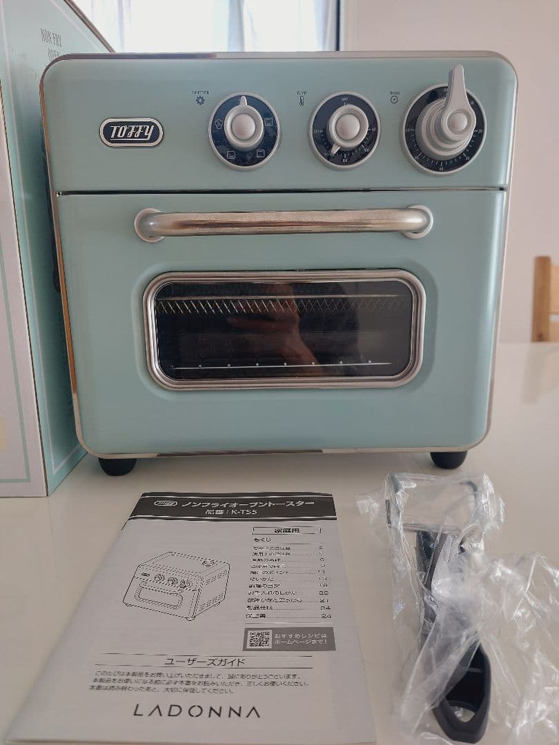Toffy　トフィーノンフライオーブントースター K-TS5-PA 　1台5役
