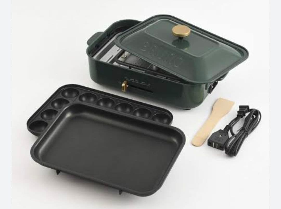 BRUNO ブルーノ コンパクトホットプレート BOE021-CGR グリーン