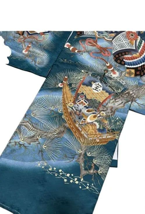 お宮参り　産着(初着、祝着)　七五三　男の子　子供着物　襦袢付き　長襦袢　高級