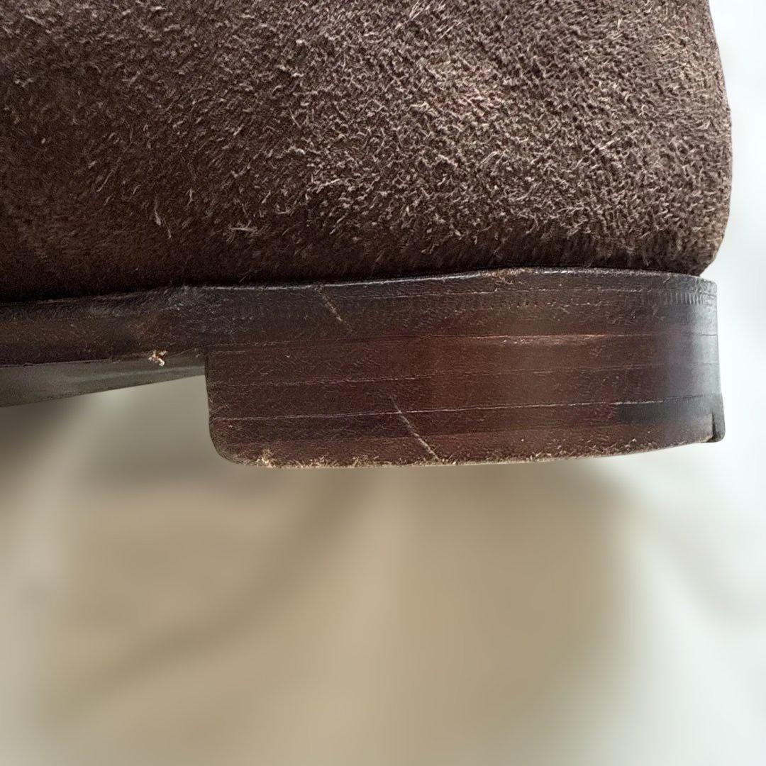 クリケットジョーンズ　ブラウン スエード ダブルモンクストラップシューズ