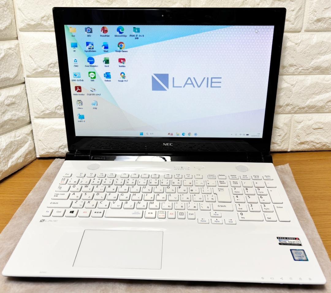 NEC ノートパソコン 15.6型 8GB SSD256GB Office