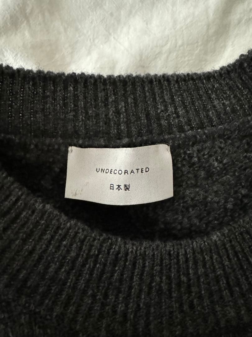 トップス undecorated WOOL TERRY SWEATER