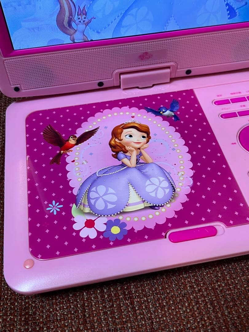 ディズニープリンセス ソフィア 9インチポータブルDVDプレーヤー