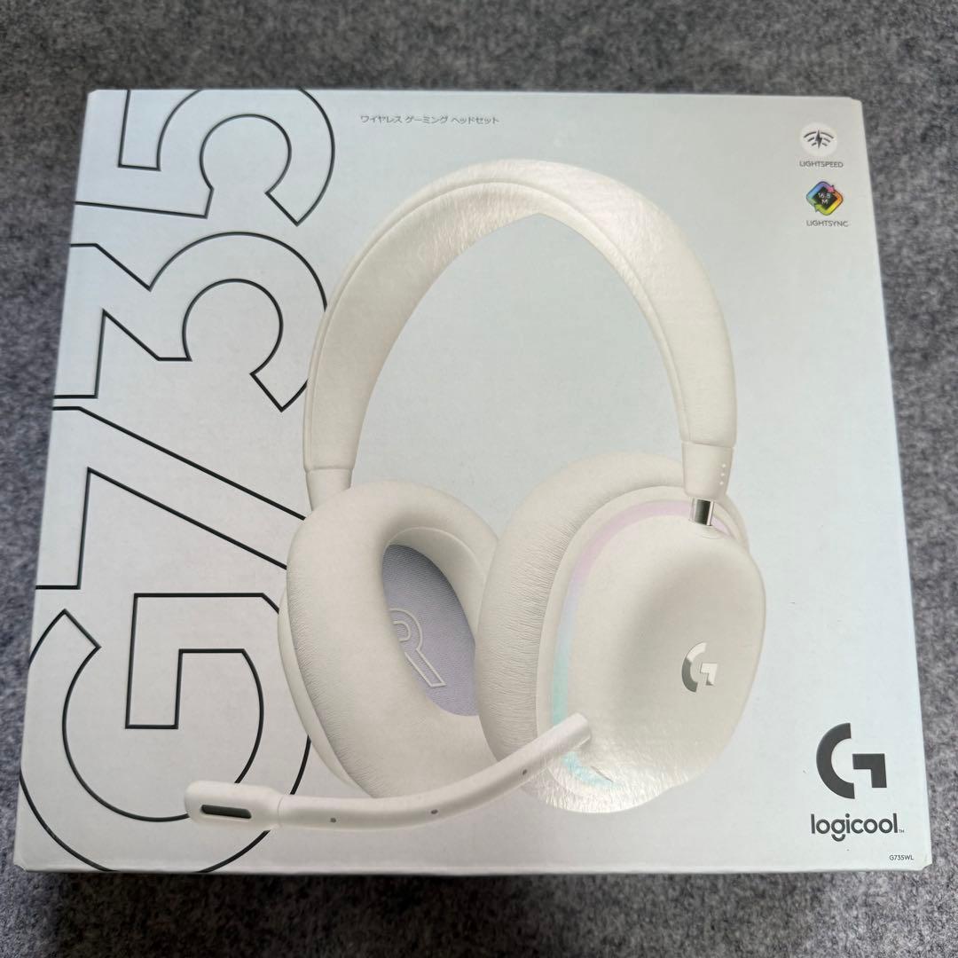【美品】Logicool G735 ゲーミングヘッドセット ホワイト