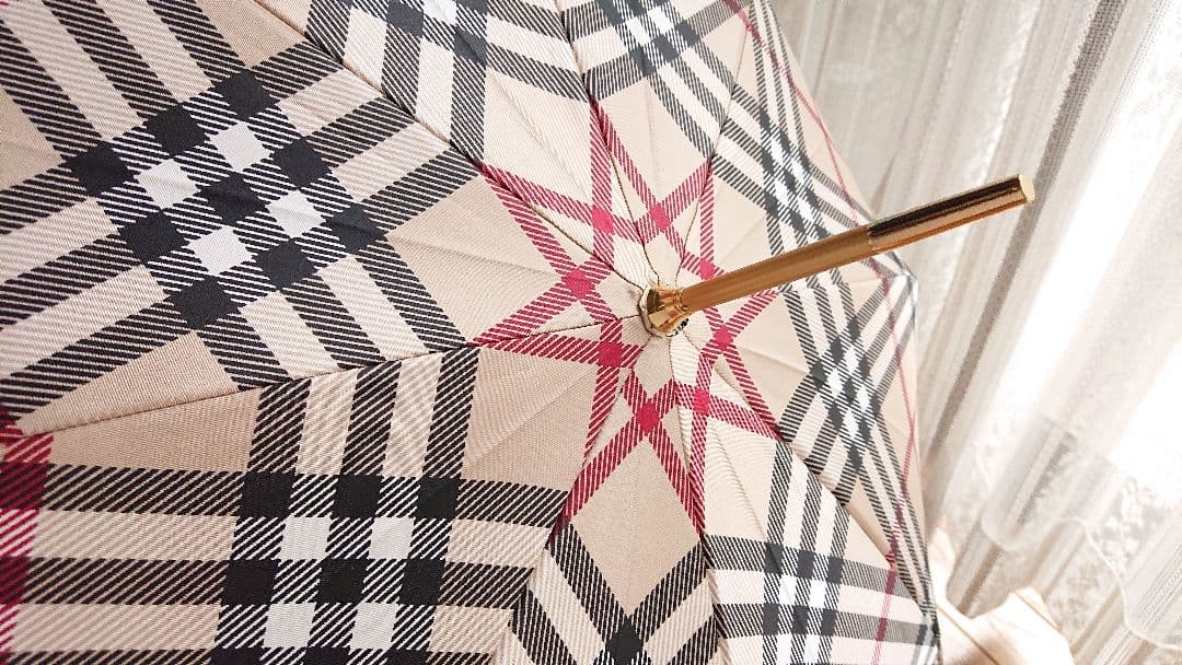 タグ付き未使用★BURBERRY バーバリー 長傘 雨傘 日本製