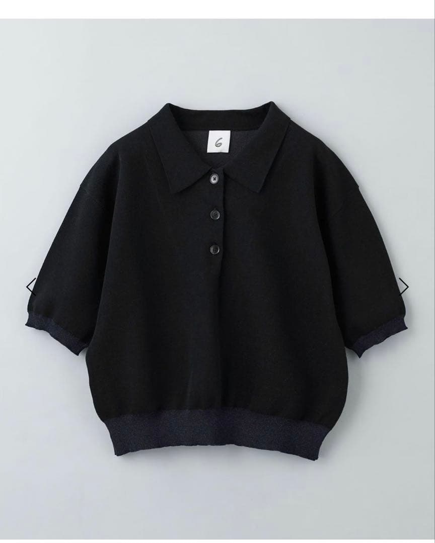 ユナイテッドアローズ　6 ROKUカラーポイントポロニット