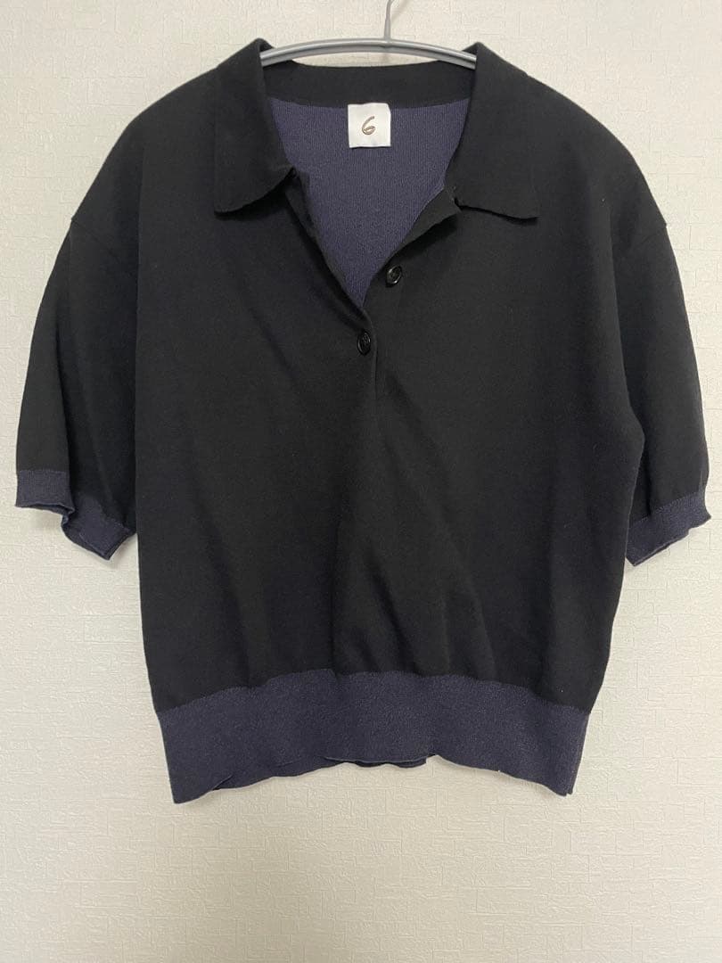 ユナイテッドアローズ　6 ROKUカラーポイントポロニット