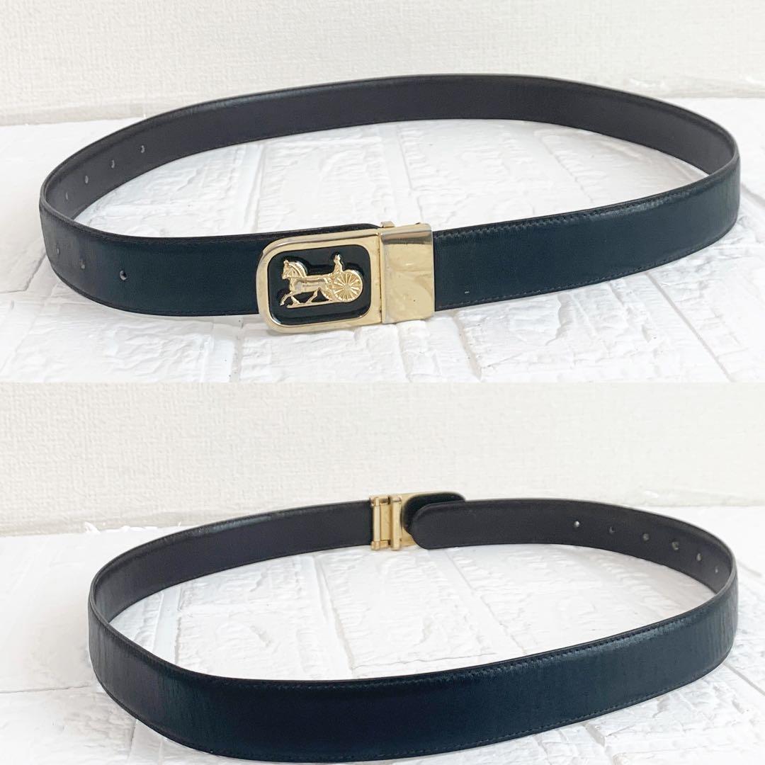 CELINE セリーヌ　ベルトブラック　ダークブラウン　リバーシブル