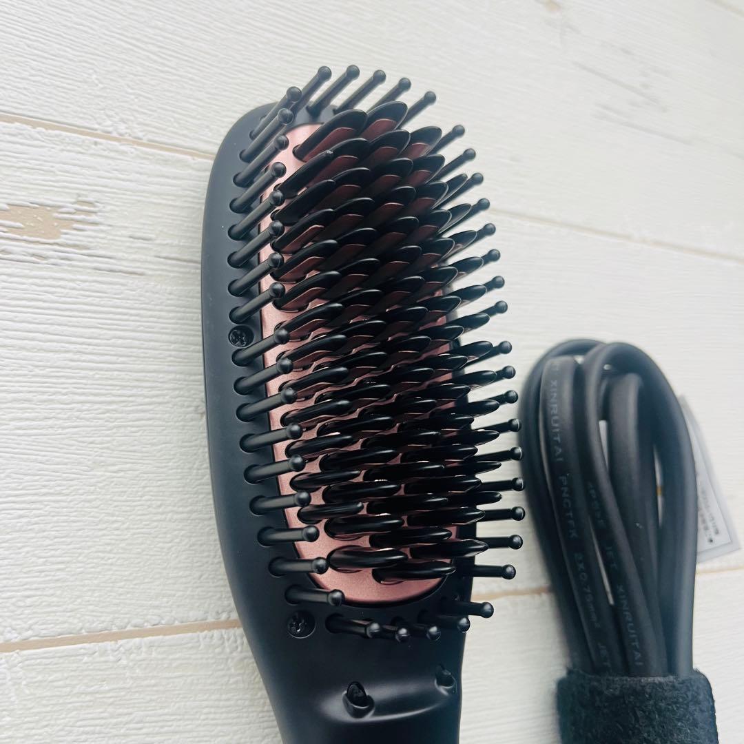 【新品未使用】ルピリーナ プラズマイオンヘアブラシ ヒートブラシ ブラック
