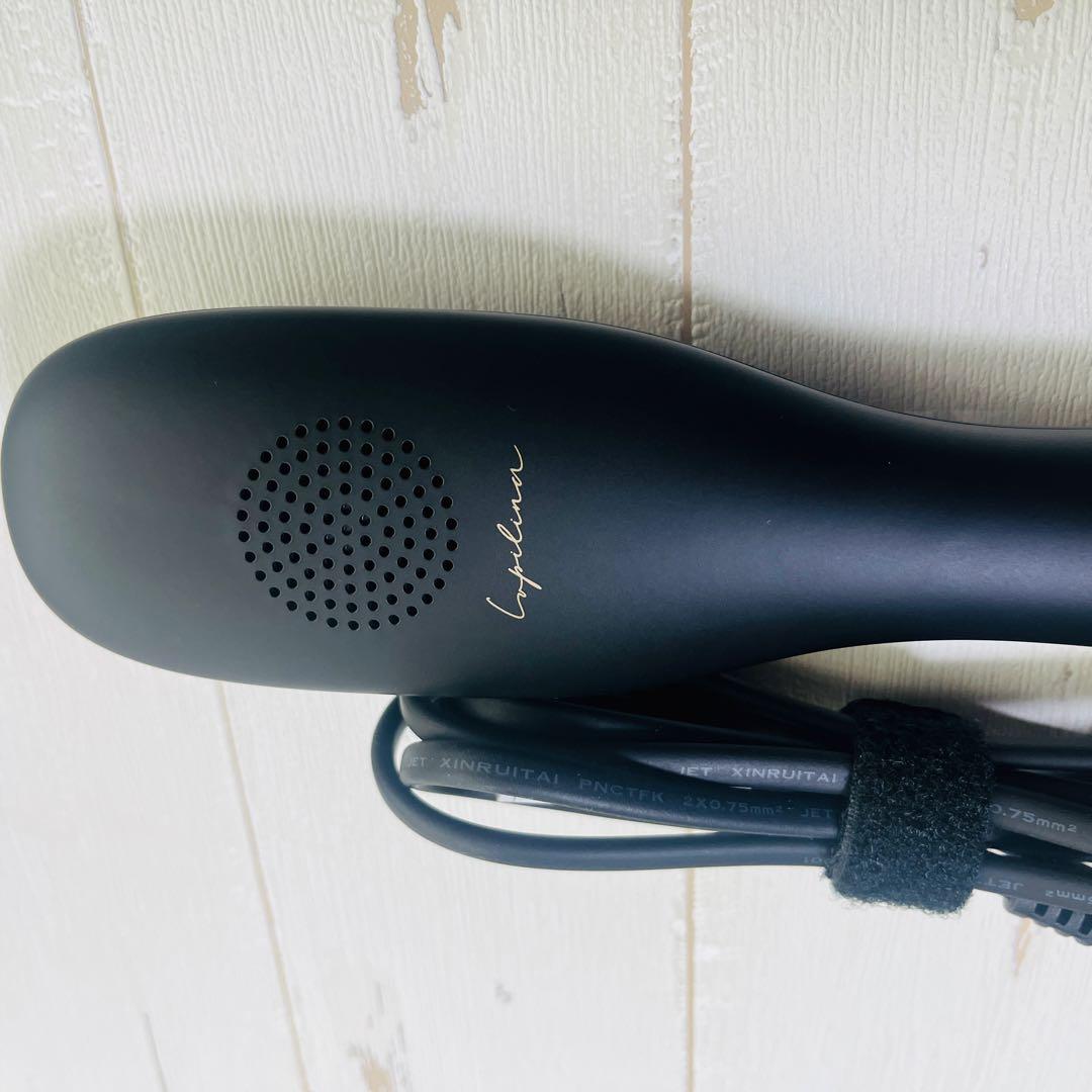 【新品未使用】ルピリーナ プラズマイオンヘアブラシ ヒートブラシ ブラック