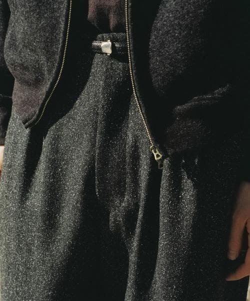 【美品•タグ付き】 LIDNM SILK NEP WOOL PANTS