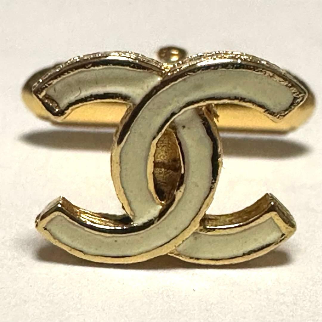 シャネル　CHANEL　カフスボタン　カフスリンク　ココマーク　ゴールド　極美品