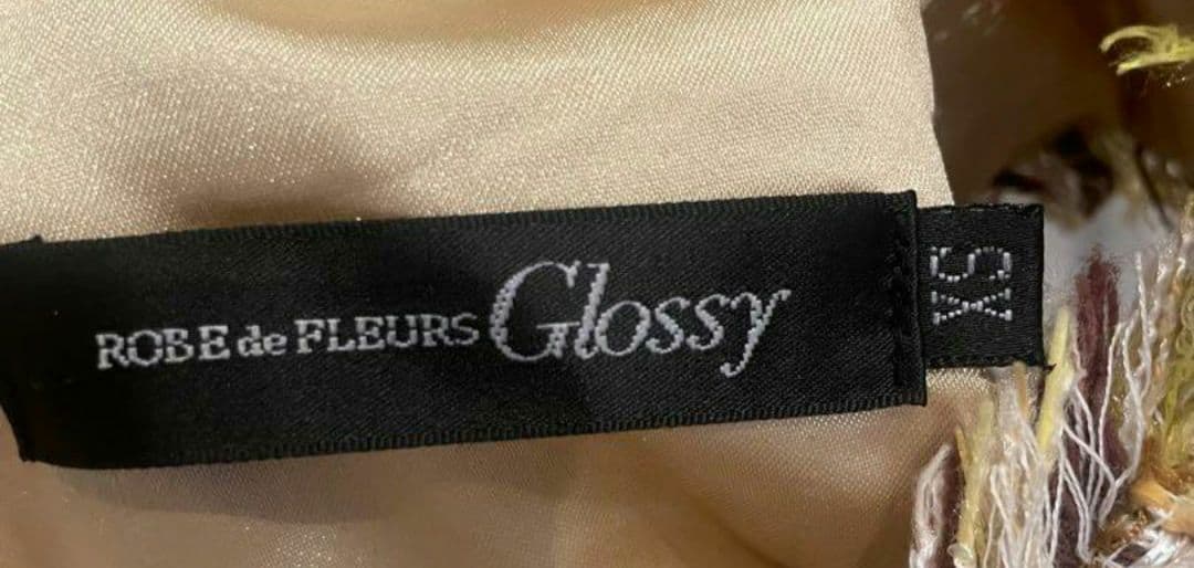 さ*く様 ローブドフルール グロッシー キャバ ドレス XS ツイード フロント