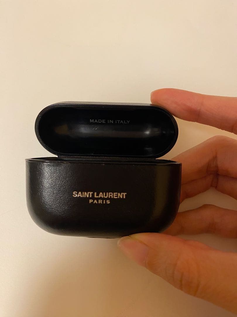 SAINT LAURENT ブラック Air Pods Proケース