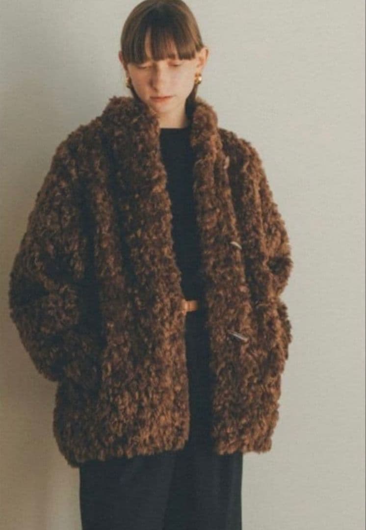 CLANE カールファーショートコート