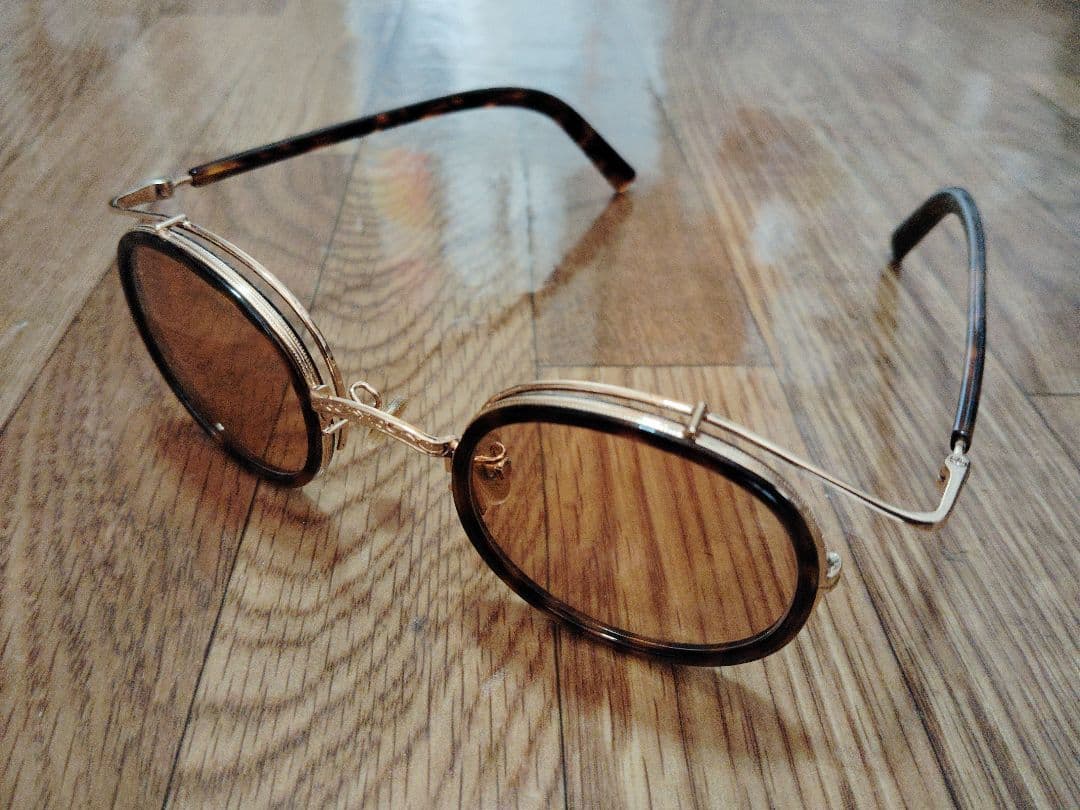 希少！OLIVER PEOPLES サングラス ゴールド×ブラウン
