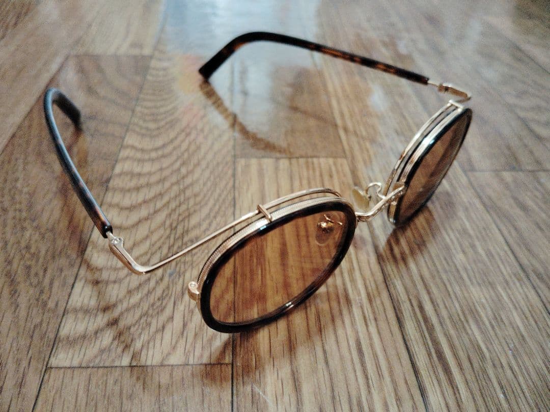 希少！OLIVER PEOPLES サングラス ゴールド×ブラウン